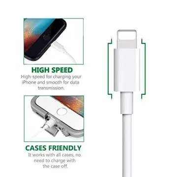 Atill Lightning Cable 5Pack 6FT iPhone Charger for All Models