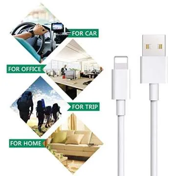 Atill Lightning Cable 5Pack 6FT iPhone Charger for All Models