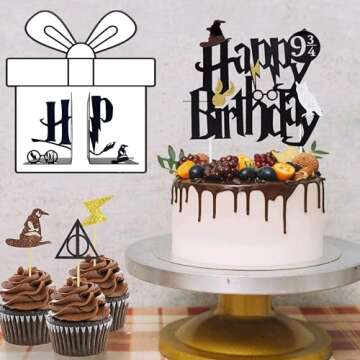 CYZJPRVN Decorative Bookends for Bookshelf, Unique Gifts for Family Friends Kids, Black Magic Book Stopper, Study Room Home Office Decor, 20240321