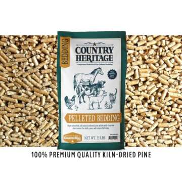 Country Heritage Premium Low Dust Pelleted Bedding Super Absorbent All Natural Softwood Pine Pellets...