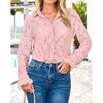 BTFBM Lace Blouses for Women 2025: Stylish & Versatile