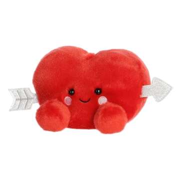 Aurora® Adorable Palm Pals™ Paolo Cupid Heart™ Stuffed Animal - Pocket-Sized Play - Collectable Fun - Red 5 Inches
