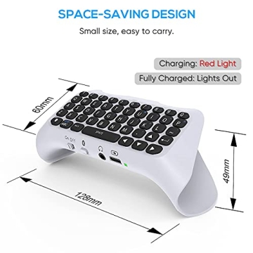Klipdasse Wireless PS5 Keyboard Bluetooth Chatpad Speaker