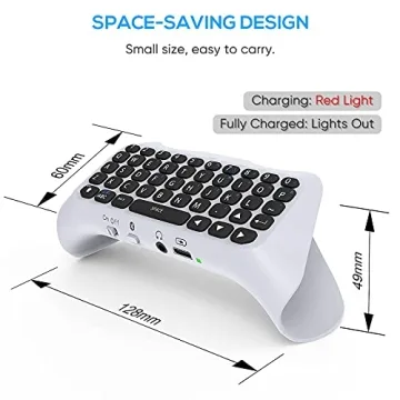 Klipdasse Wireless PS5 Keyboard Bluetooth Chatpad Speaker