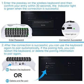 Klipdasse Wireless PS5 Keyboard Bluetooth Chatpad Speaker
