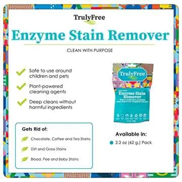 Truly Free Enzyme Laundry Stain Remover - Natural Stain Solution