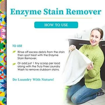 Truly Free Enzyme Laundry Stain Remover - Natural Stain Solution