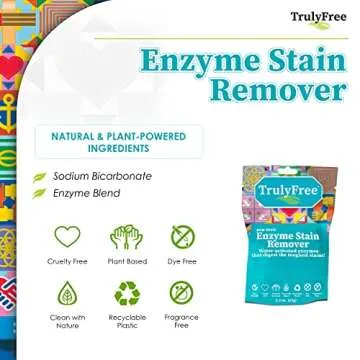 Truly Free Enzyme Laundry Stain Remover - Natural Stain Solution
