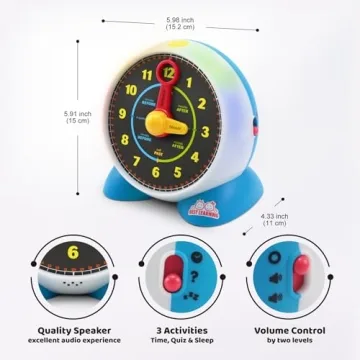 Interactive Talking Clock for Kids - Learn to Tell Time