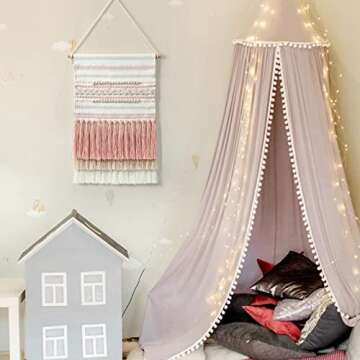 Dremisland Macrame Woven Wall Hanging Home Decor Bohemian Beige Geometric Wave Art Decor with Wool B...