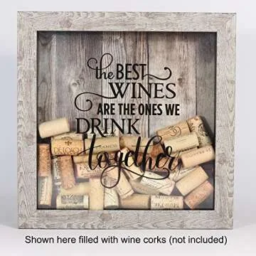Quality Birch Shadow Box Wine Cork Holder Perfect for Gifts