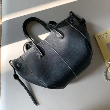 JOLILUNA Faux Leather Shoulder Bag Women Trendy Tote