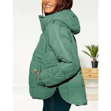 AICHARMWA Women's Stylish Puff Jacket for Winter