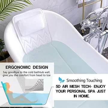 Luxury Non-Slip Bathtub Pillow for Ultimate Comfort