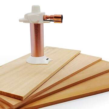 Smoked Cocktail Kit w/Flavored Wood Planks and Torch