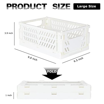 Tixill Mini Foldable Plastic Baskets for Your Home