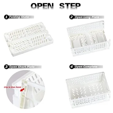 Tixill Mini Foldable Plastic Baskets for Your Home