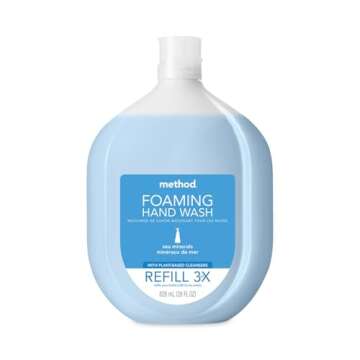 Method Foaming Hand Soap Refill, Sea Minerals, Eco-friendly, 28 fl oz (Pack of 4)