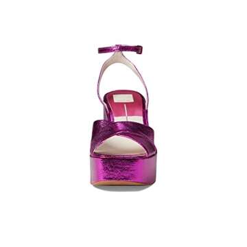 DOLCE VITA Women's WESSI Bold Platform Sole, Electric Pink Crackled Stella, 8