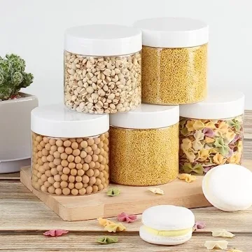 Suituts 28 Pack 6 oz Plastic Jars for Crafting