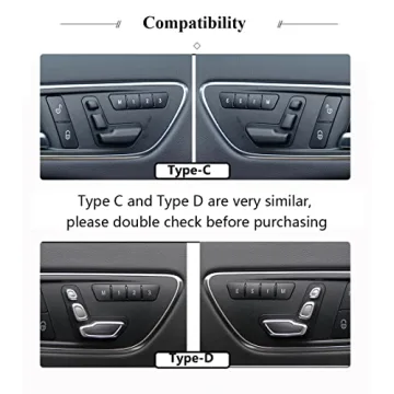 TopDall Bling Seat Control Caps for Luxury Cars