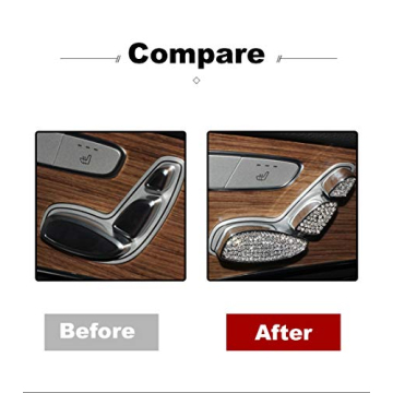 TopDall Bling Seat Control Caps for Luxury Cars