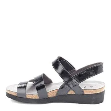 NAOT Women's Kayla Sandal Black Luster for Comfort and Style
