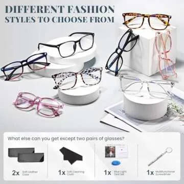 livho High Tech Blue Light Glasses - Advanced 99% Blue Light Blocking Computer Glasses - Anti Eyestrain & UV Glare Protection