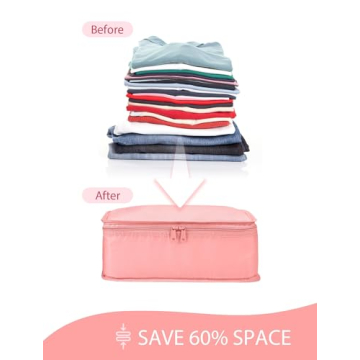 8 Pcs Travel Packing Cubes Set for Organized Suitcases