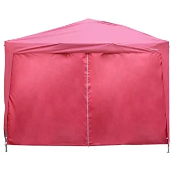 10x10 Pop Up Canopy Tent with Removable Walls Red