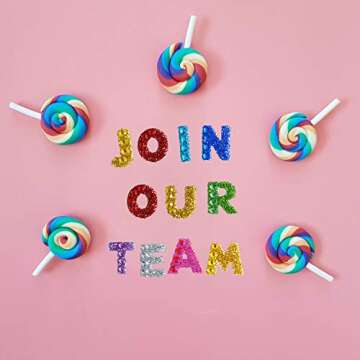 Winorda 12 Sheets Glitter Alphabet Letter Stickers Glitter Self Adhesive Alphabet Stickers for Grad Cap and Arts Craft(12 Color)