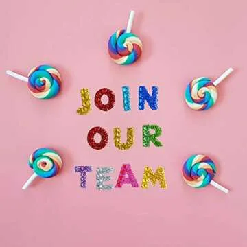 Winorda 12 Sheets Glitter Alphabet Letter Stickers Glitter Self Adhesive Alphabet Stickers for Grad Cap and Arts Craft(12 Color)