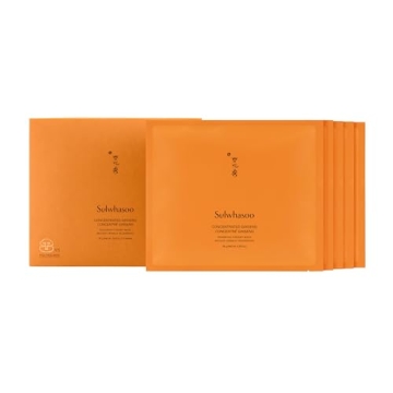 Sulwhasoo Concentrated Ginseng Renewing Sheet Mask - Korean Anti-Aging Skincare, Visibly Improves Wr...