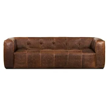 Stylish POLY & BARK Capa Sofa in Leather Features Comfort