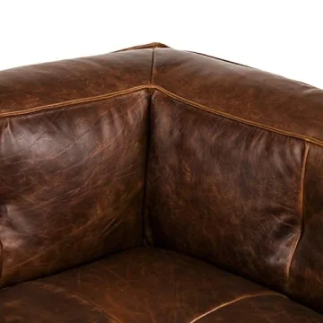 Stylish POLY & BARK Capa Sofa in Leather Features Comfort