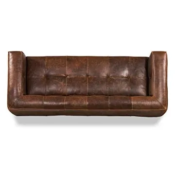Stylish POLY & BARK Capa Sofa in Leather Features Comfort