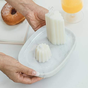 Elegant JIMEI Marble Vanity Tray - Functional Home Decor