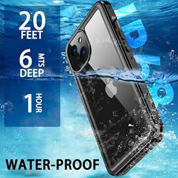 ANTSHARE iPhone 13 Case - Waterproof, Military Grade Protection