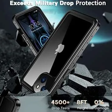ANTSHARE iPhone 13 Case - Waterproof, Military Grade Protection