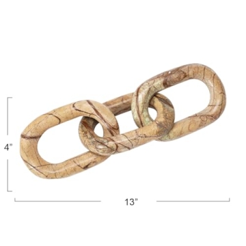 Bloomingville Decorative Marble Chain in Brown Tones