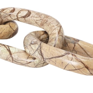Bloomingville Decorative Marble Chain in Brown Tones