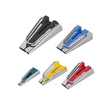 Sew-link Set of 5 Size Fabric Bias Tape Maker Tools 6mm 12mm 18mm 25mm 50mm Fabric Sewing Quilting B...