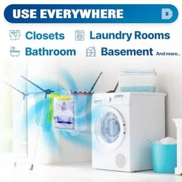 Dry & Dry 5 Packs [Net 7 Oz/Pack] Moisture Absorbers Dehumidifiers for Home Dehumidifier for Basement Dehumidifiers for Bedroom Small Dehumidifiers - Dehumidifiers Moisture Absorbers