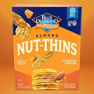 Blue Diamond Almonds Gluten Free Cheddar Cheese Cracker