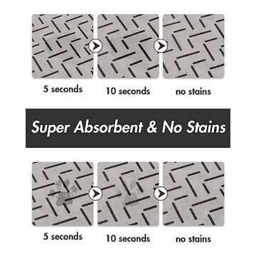 MontVoo Absorbent Pet Feeding Mat - Quick Dry & Stain Resistant for Dogs and Cats