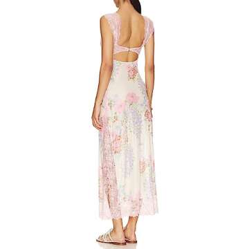 Floral Maxi Dress for Summer Cocktail Parties