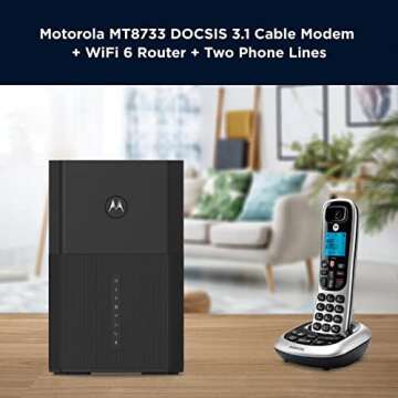 Motorola MT8733 WiFi 6 Router & Modem for Xfinity Plans