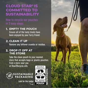 Cloud Star Tricky Trainers Soft & Chewy Dog Training Treats 5 oz Pouch, Liver Flavor, Low Calorie Behavior Aid with 130 treats