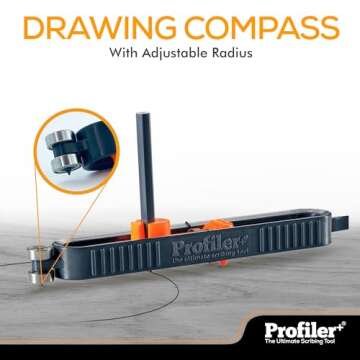 Profiler+ Multifunction Scribing Tool, Transfer the Outline of Any Surface onto Any Material, Precis...