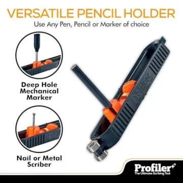 Profiler+ Multifunction Scribing Tool, Transfer the Outline of Any Surface onto Any Material, Precision Measuring Tool, Contour Gauge, Compass Scriber, Carpenter, Construction, Woodworking Scribe Tool